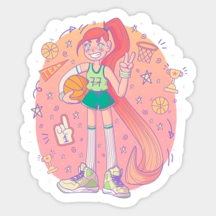 Basketball player Sticker